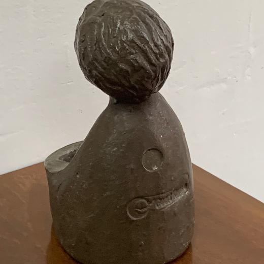 荷兰男孩铜雕烛台Geert Kunen签名手制B0158 商品图2