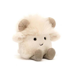 JELLYCAT 俏皮公羊(均码 10cm)JCACAD3R玩偶