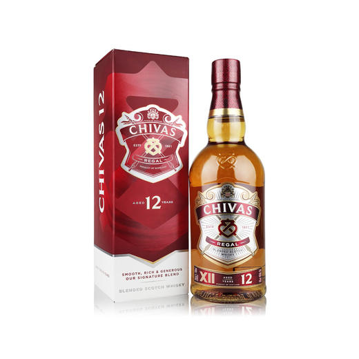【单瓶】芝华士12年苏格兰威士忌 正品行货 新包装 700ml 40%vol 商品图0