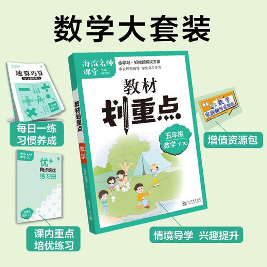 教材划重点海淀名师课堂笔记数学五年级下册RJ 商品图2