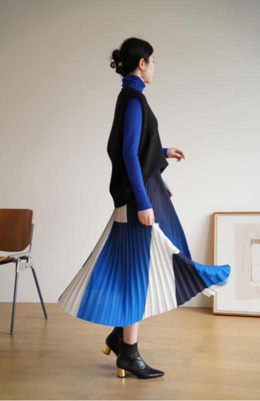 【品牌直发】GUNEFUU古那福气质半身褶皱裙❗️灵动飘逸的色彩 ，褶皱A字长裙显高显瘦还百搭！ 商品图11