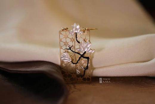 又见玉兰｜胸针耳环套系 商品图5