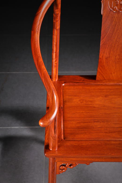 红桥红  家具严选  缅甸花梨（大果紫檀）【恭王府寿字纹圈椅】 商品图3