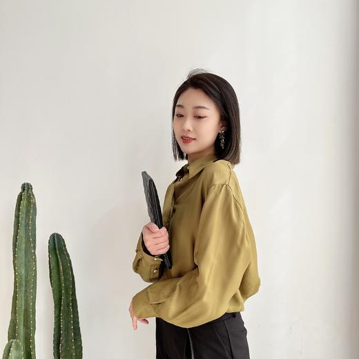 轻薄爽滑长袖通勤衬衣 商品图4