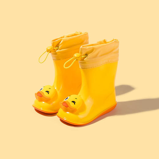 【卡通立体鸭雨鞋！轻盈不累脚】小鹿米利儿童雨鞋 宝宝束口水鞋柔软一体成型无异味儿童雨靴 商品图13
