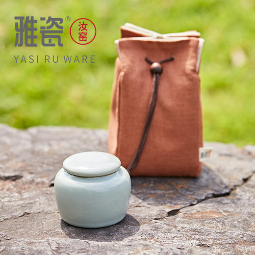 汝窑小行者茶叶罐 商品图4
