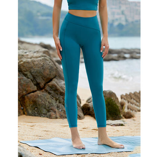 【高弹塑形面料】不对称腰 无Y线 运动九分裤-中高强度 商品图2