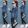 FFJR-外套 3刺绣牛仔外套女长袖新款韩版绣花宽松小夹克秋装短款外套大码 商品缩略图3
