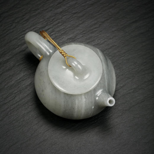 和田玉（青花）玉壶--石瓢壶（宋鸣放6647）121.05g 商品图7