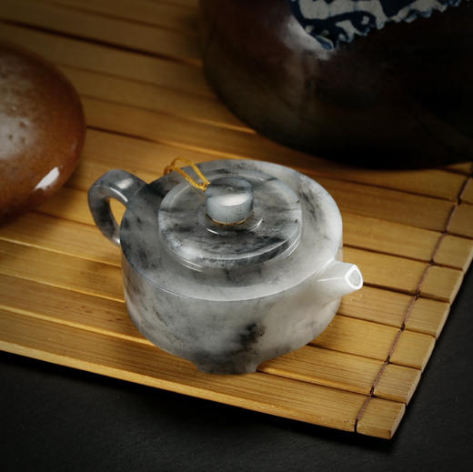 和田玉（青花）玉壶--周盘壶（宋鸣放6646）102.18g 商品图2