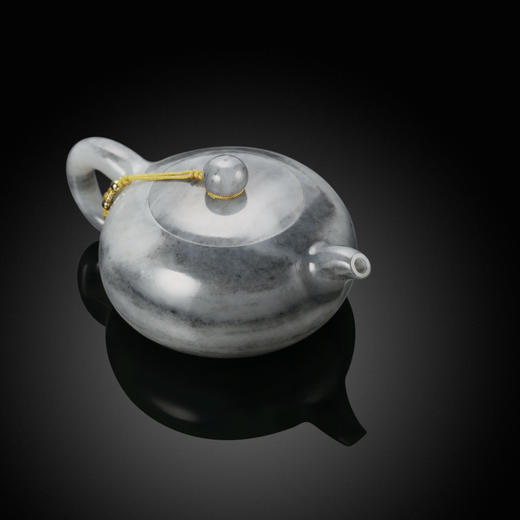 和田玉（青花）玉壶--扁壶（宋鸣放6639）157.44g 商品图6