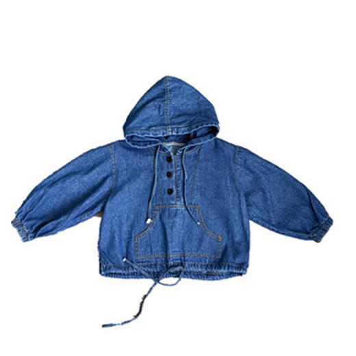 裁缝学苑TS02连帽牛仔外套上衣纸样儿童男童女童套头新款童装打板 商品图4