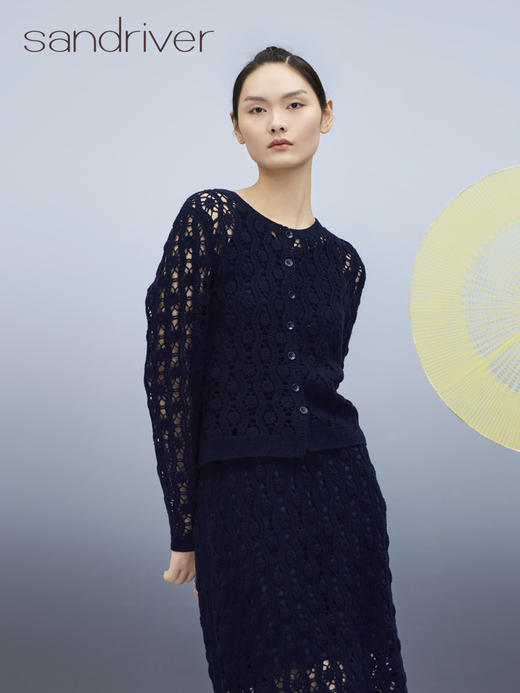 钩花小香风开衫 SJS95W006W 商品图5