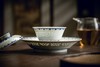 富玉窑  景德镇手工青花玲珑百合纹盖碗茶具套组 单杯主人杯 商品缩略图3