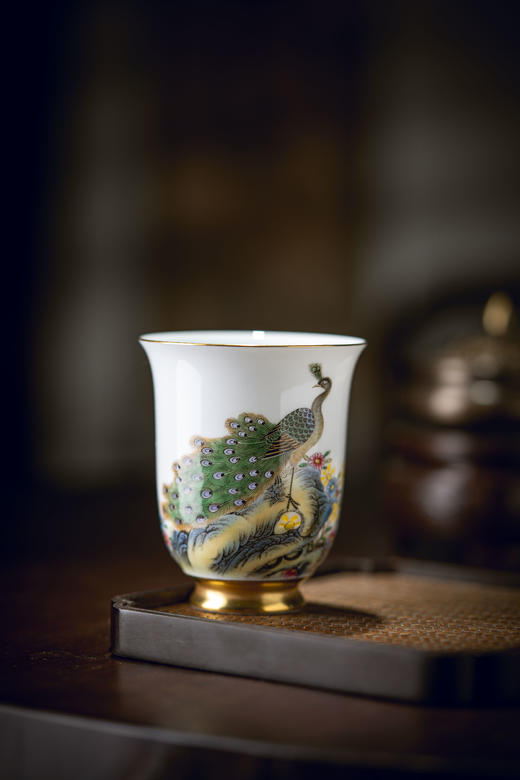 富玉窑 手工粉彩国色天香闻香杯 商品图0