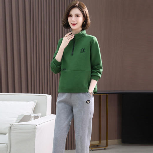 WYG-2377T微胖减龄小香风卫衣两件套 商品图3