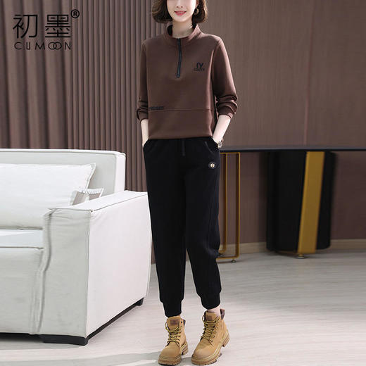 WYG-2377T微胖减龄小香风卫衣两件套 商品图6