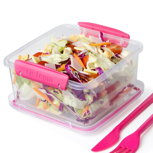 新西兰进口sistema正品沙拉盒水果盒 塑料便当盒 商品图1