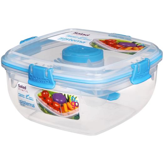 新西兰进口sistema正品沙拉盒水果盒 塑料便当盒 商品图0