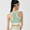 【路路精选】条纹瑜伽背心防震高强度一体杯文胸女美背瑜伽服上衣健身运动内衣 商品缩略图5