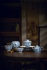 富玉窑  景德镇青花冰梅玲珑盖碗茶具套组 壶承套装 商品缩略图0