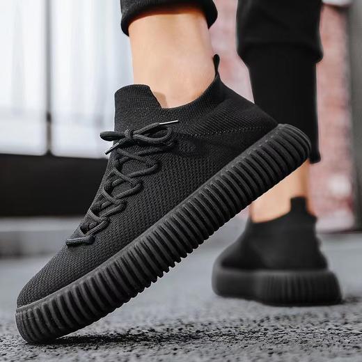 【CARTELO 卡帝乐鳄鱼飞织鞋】 男士休闲鞋 柔软舒适 防滑耐磨 商品图5