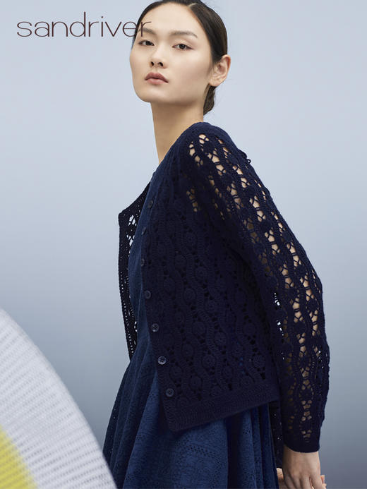 钩花小香风开衫 SJS95W006W 商品图4