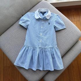 【à perles精选】拉夫元单女童条纹连衣裙【清仓，不退不换】