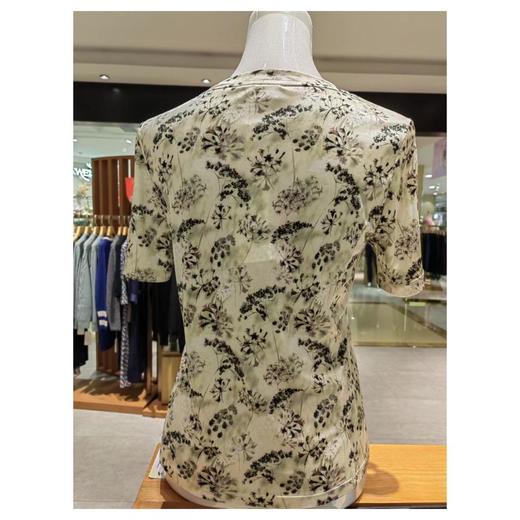 3楼珍贝桑蚕丝印花圆领短袖女衫 商品图1