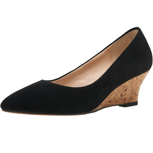 舒适时尚，坡跟尖头真皮单鞋DZM-FF503 商品图14