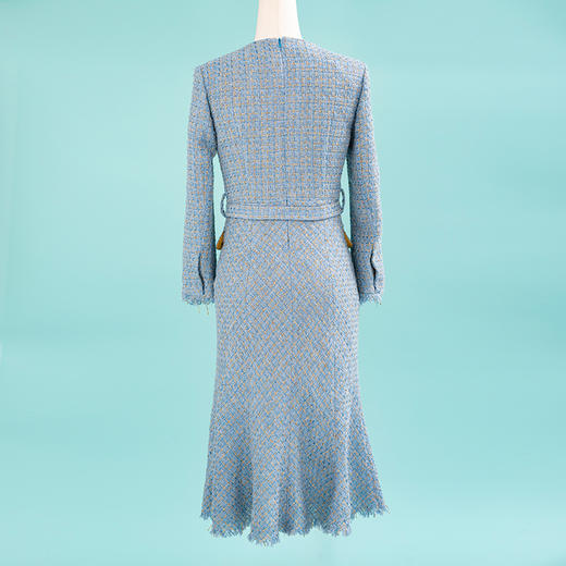 裁缝学苑AS14方领小香风连衣裙纸样女装裙子新款鱼尾摆打版裁剪样 商品图1