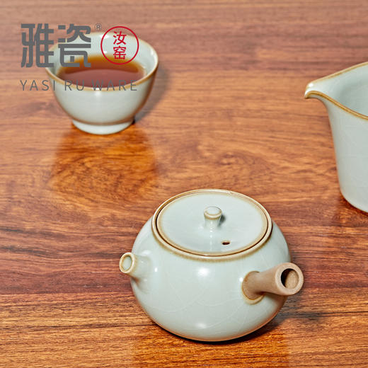 汝窑行者小套装 迷你侧把壶 商品图2