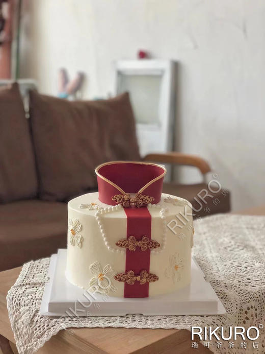 【复古旗袍】翻糖鲜果蛋糕 商品图1