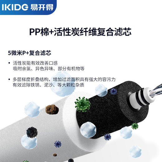 V3 易开得净水器SAT-3026  PPC复合滤芯 RO反渗透滤芯 商品图2