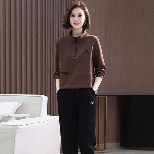 WYG-2377T微胖减龄小香风卫衣两件套 商品图2