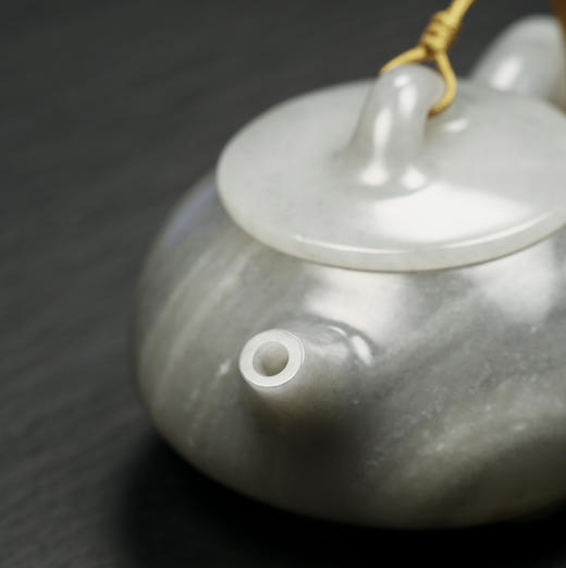 和田玉（青花）玉壶--石瓢壶（宋鸣放6647）121.05g 商品图8