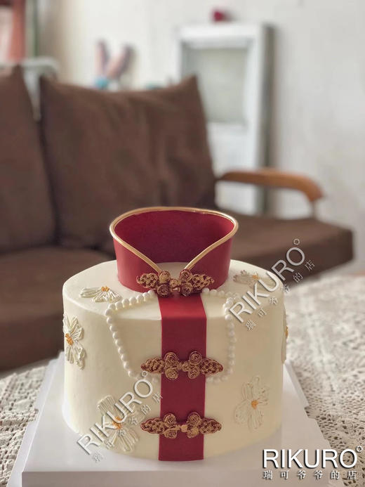 【复古旗袍】翻糖鲜果蛋糕 商品图0