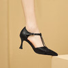 优雅百搭，尖头真皮高跟凉鞋XL588 商品缩略图0
