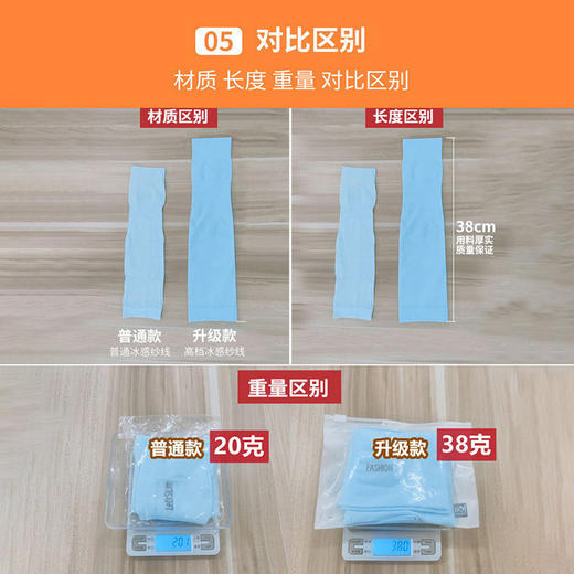 亲子款【19.9抢2双！驱蚊防晒冰袖】男女通用吸湿排汗隔热、高弹力不紧绷！冰镇清爽隔热手臂套袖成人，舒适透气防滑落，儿童防晒冰袖 商品图3