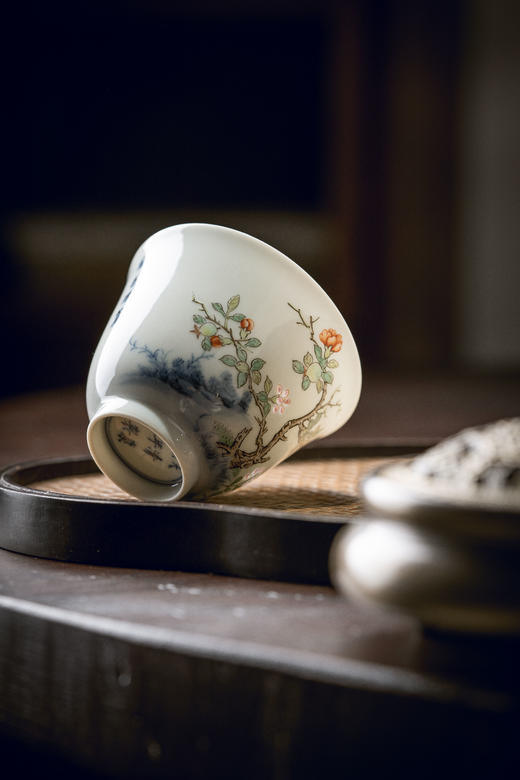 富玉窑  粉彩十二花神杯套组景德镇陶瓷主人杯单杯品茗杯茶具茶杯 商品图1