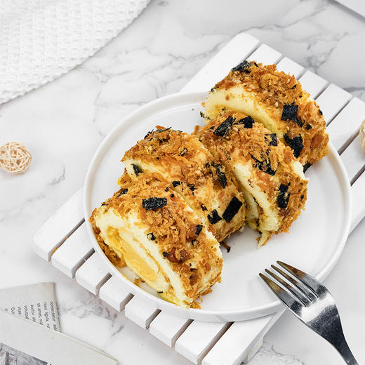 烤爱·主推款·蛋糕卷瑞士卷系列·低糖咸香咸蛋黄南瓜肉松卷·咸蛋黄南瓜肉松·下午茶 全国配送（偏远地区除外） 商品图0