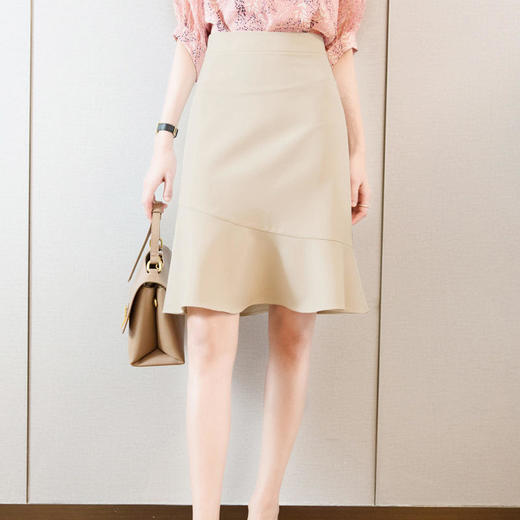 春夏新款，高腰荷叶边鱼尾裙子A字半身裙DB-A1575 商品图3