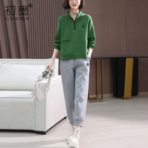 WYG-2377T微胖减龄小香风卫衣两件套 商品图5