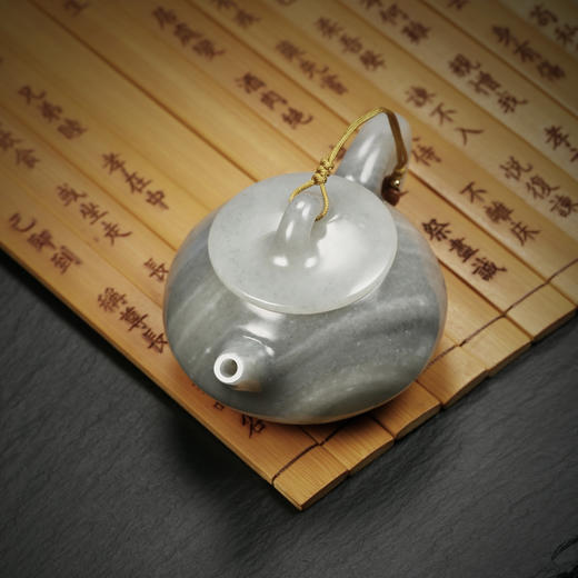 和田玉（青花）玉壶--石瓢壶（宋鸣放6647）121.05g 商品图6