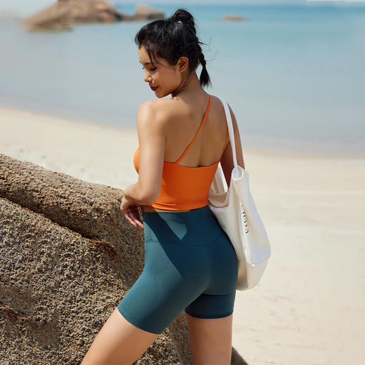 四分裸感“腿精裤” 提臀高腰瑜伽健身无T线四分裤紧身骑行裤 商品图7