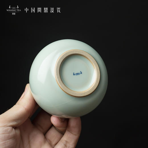 问鼎汝瓷鼎峰系列天青老款龙胆杯 商品图3