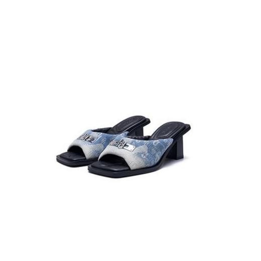 方头面包穆勒鞋 商品图0