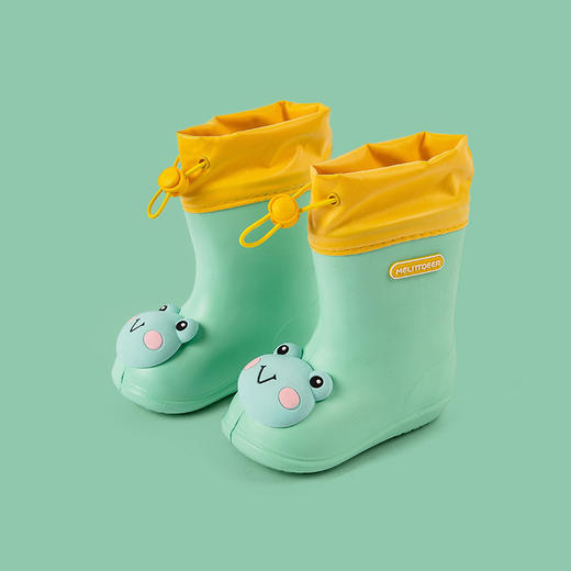 【卡通立体鸭雨鞋！轻盈不累脚】小鹿米利儿童雨鞋 宝宝束口水鞋柔软一体成型无异味儿童雨靴 商品图7