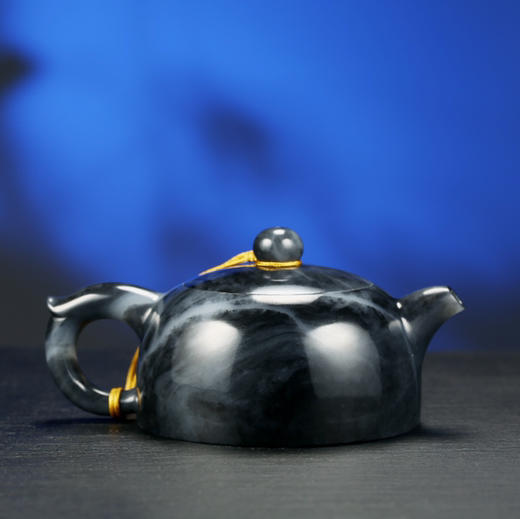 和田玉（青花）玉壶--贵妃壶（宋鸣放6633）152.36G 商品图5