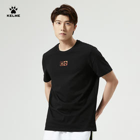 KELME卡尔美t恤男夏季运动休闲透气半袖跑步新款印花圆领轻薄短袖